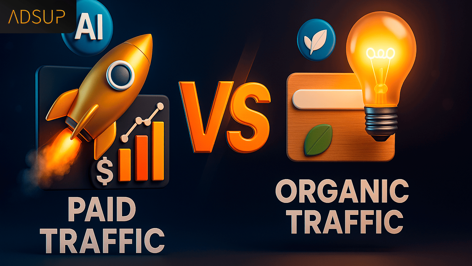 Tráfego orgânico vs. tráfego pago: qual a diferença e qual traz resultado mais rápido?